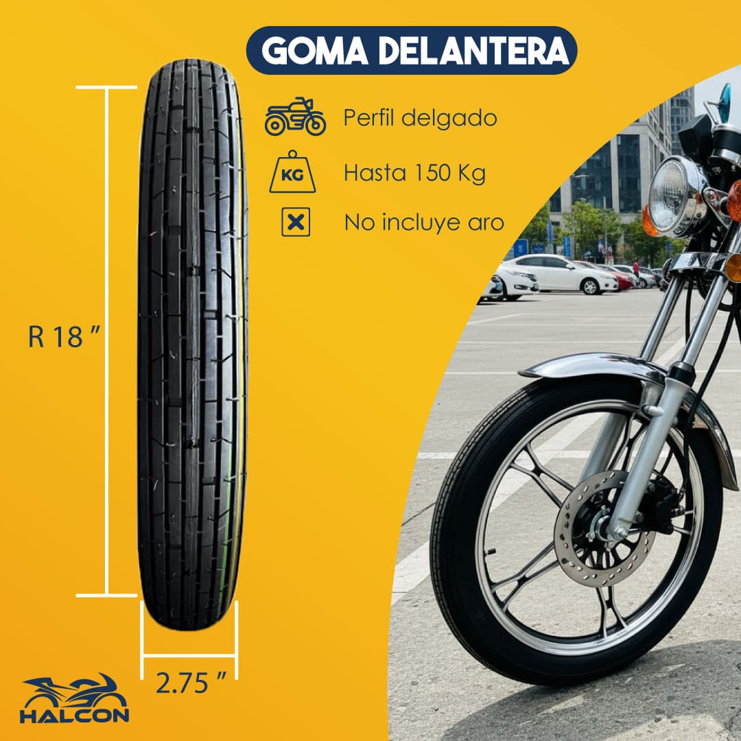 NEUMÁTICO DELANTERO 2,75-18